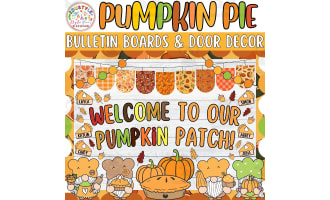 Welcome To Our Pumpkin: Thanksgiving Bulletin board or door Decor kit