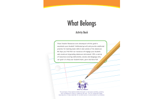 What Belongs Activity Book