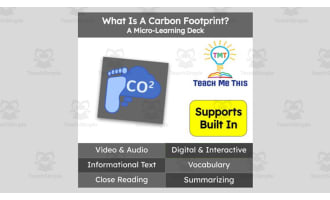 What Is A Carbon Footprint? | Interactive Science Lesson | Micro-Learning Deck