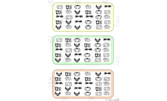 What is different? Vocabulary Boards - BLACK AND WHITE SET 32
