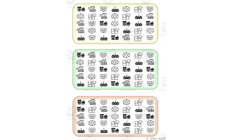 What is different? Vocabulary Boards - BLACK AND WHITE SET 6