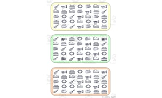 What is different? Vocabulary Boards - BLACK AND WHITE SET 8