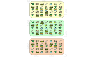 What is different? Vocabulary Boards - COLOR SET 16