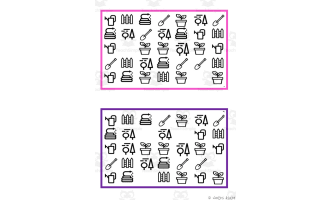 What is missing? Vocabulary Boards - BLACK AND WHITE SET 16