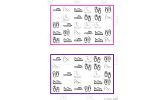 What is missing? Vocabulary Boards - BLACK AND WHITE SET 20