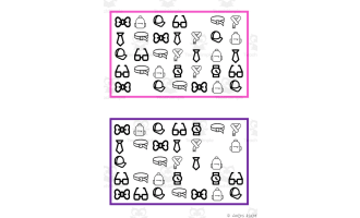 What is missing? Vocabulary Boards - BLACK AND WHITE SET 21