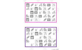 What is missing? Vocabulary Boards - BLACK AND WHITE SET 22