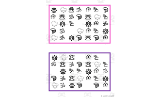 What is missing? Vocabulary Boards - BLACK AND WHITE SET 37