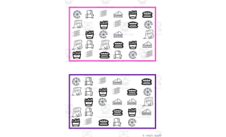What is missing? Vocabulary Boards - BLACK AND WHITE SET 4