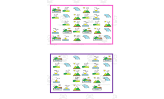 What is missing? Vocabulary Boards - COLOR SET 30