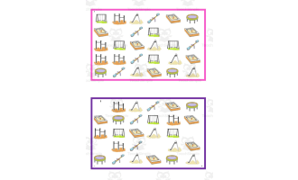 What is missing? Vocabulary Boards - COLOR SET 7