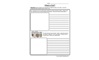What is Soil? Worksheet