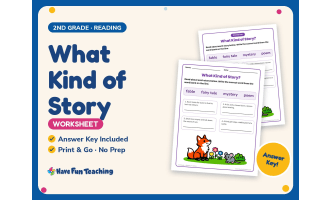 What Kind of Story Worksheet – 2nd Grade Genres Practice + Answer Key