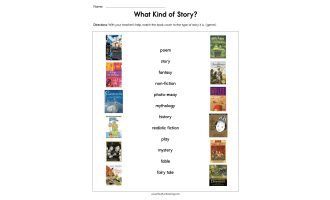 What Kind of Story Worksheet
