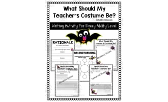 What Should My Teacher Be | Halloween Costume Writing