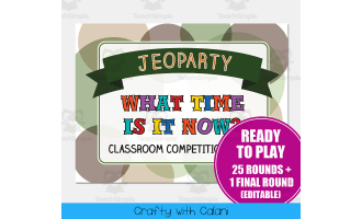 What Time Is It Now Jeopardy Classroom Game