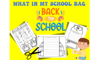 What's in My School Bag? | Back to School Writing Prompts & Craft Acti