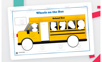 Wheels on the Bus Printable – Cut & Paste Activity