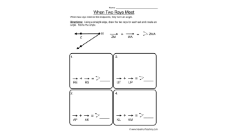 When Two Rays Meet Worksheet