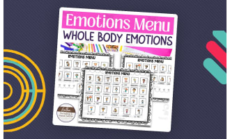 Whole Body Emotions Menu-- Reference Poster and Feelings Chart