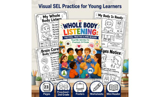 Whole Body Listening Activities | Posters, Worksheets & Mini Reader