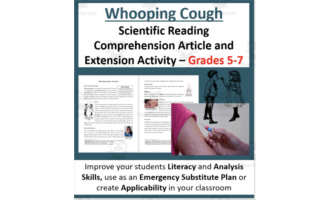 Whooping Cough - Science Reading Article - Grades 5-7