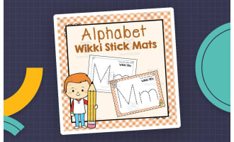 Wikki Stick Letter Mats – Alphabet Activity Book