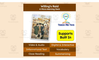 Willing's Raid | Reading Comprehension Deck | Interactive Lesson