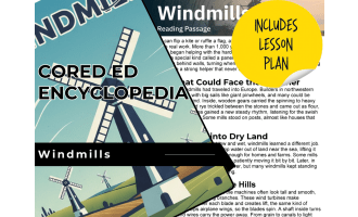 Windmills Reading Comprehension Passage - Cored Ed Encyclopedia