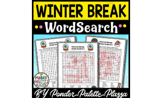 Winter Break Wordsearch Puzzles + Answers Included