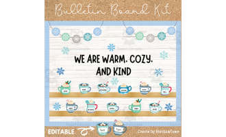 Winter Bulletin Board Kit Gnome Themed