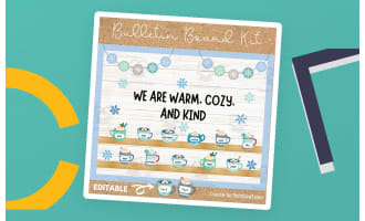 Winter Bulletin Board Kit Gnome Themed
