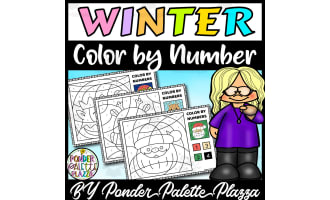 Winter Color by Number Activity