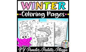 Winter Coloring pages - Set 2