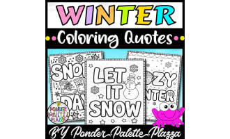 Winter Coloring Quotes