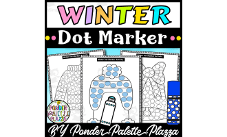 Winter Dot Marker Coloring Pages