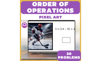 Winter Games Order of Operations PEMDAS  Pixel Art
