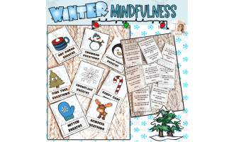 Winter Mindful Breathing Exercises | Winter Mindfulness | Transition Tools | Coping Skills for Kids | Coping Strategies