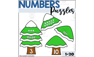 Winter Number Puzzles 1-20