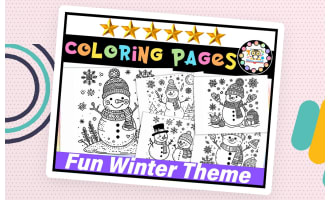 Winter  Snowman Coloring Pages | Winter Snow Coloring Pages