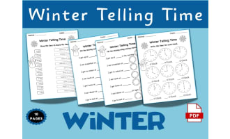 Winter Telling Time Activity