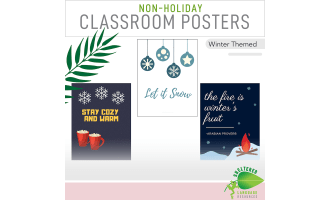 Winter Themed Classroom Decor Posters