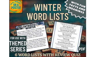 Winter Word List Posters (PDF)