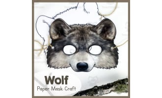Wolf Paper Mask