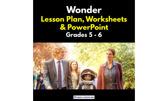 'Wonder' Lesson Plan, Worksheets & PowerPoint | Grades 5 - 6