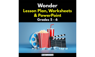 'Wonder' Lesson Plan, Worksheets & PowerPoint | Grades 5 - 6