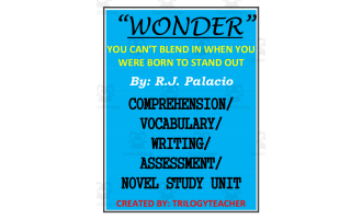 Wonder Novel Study Unit