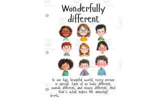 Wonderfully Different - early childhood book on diversity & inclusion