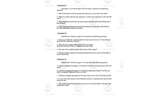 "Won't Know Till I Get There" HW Questions and Test