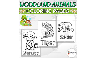 Woodland Animals Coloring Pages: Fun and Educational Activity for Kids